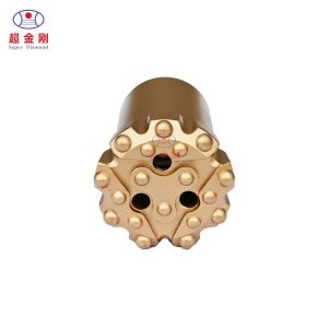  Customization Spray-Paint T51 Button Bit Threaded Drill Bit Down The Hole Hammer Bit for Customization Manufactures
