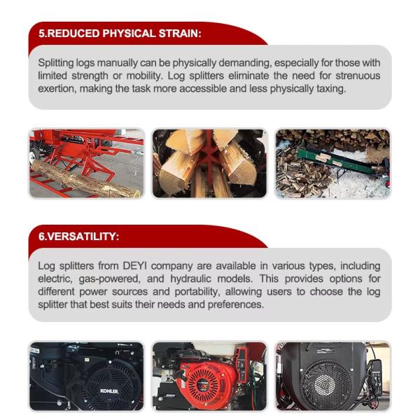 wood splitting machine log splitter fire wood processor firewood processor machine
