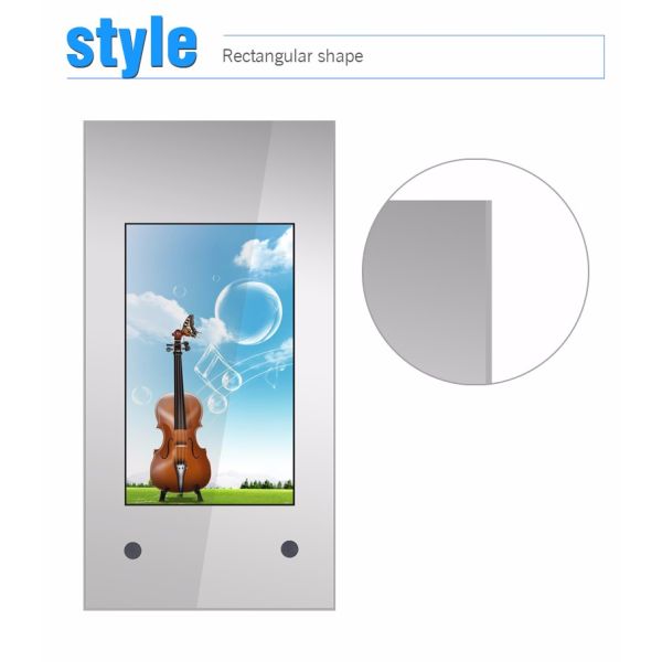 HD Commercial Electronic Digital Poster Display , Wall Mount Vertical Digital Signage