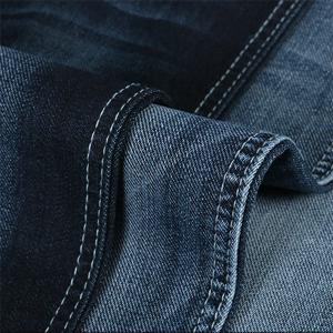  Jersey Denim Jeans Fabric 9.2oz 160cm Width Reactive Dyeing With Terry Bottom Manufactures