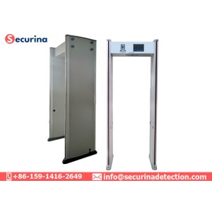 7 Inch LCD Display 15 W Walk Through Security Detector 33 Detecting Zones