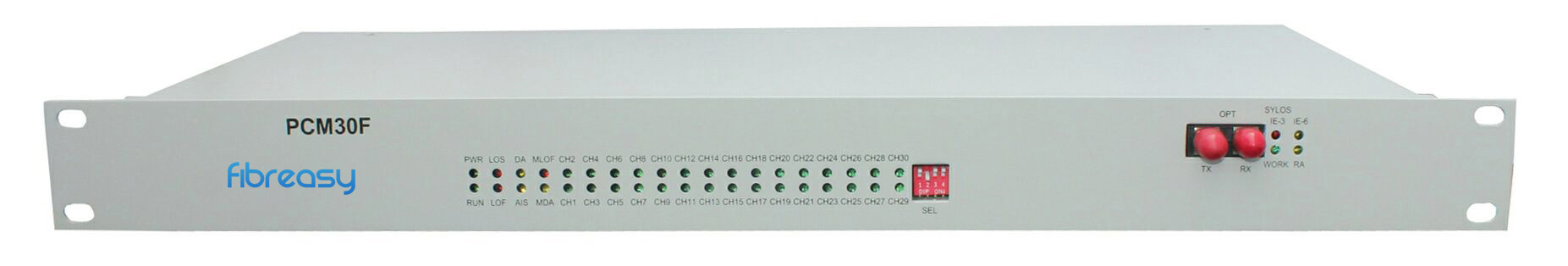 30PCM MUX with E1 link and optical link back up