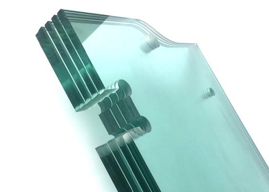 Quality Safety Clear Tempered Glass , High Strength 8mm Float Glass For Guardrail for sale