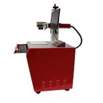Desktop Red Fiber Laser Marking Machine / Led Bulb Logo Fiber Laser Printer