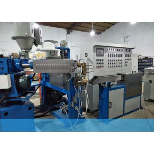 Single Layer 80kg/H Electric Cable Making Machine , 20HP Cable Extruder