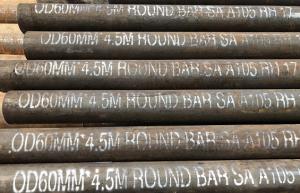 China A105 Hot Rolling Carbon Steel Forged Round Bar For Pipe Making And Forgings on sale