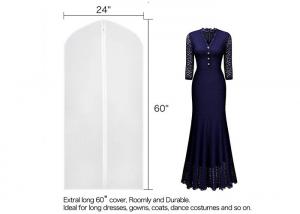  Translucent PEVA Suit Garment Bag 24x60 Long Dress Bag Cover Manufactures