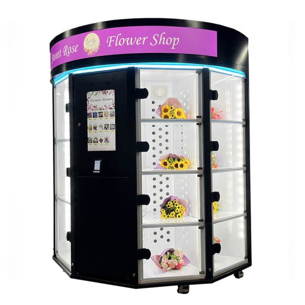 Quality Customistic Locker Fresh Flower Vending Machine With Refrigeration And Humidification With Android for sale