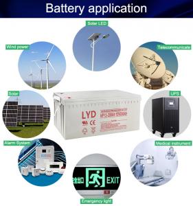  NP12-200Ah Lead Acid Battery Solar Power Storage Manufactures