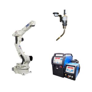 6 Axis Payload 8kg OTC FD-V8 Welding Robot Arm With Dress Pack And Protective