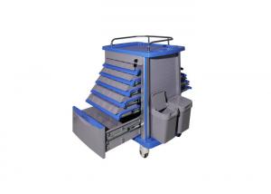 China Movable Drug And Distribution Medical Trolley Cart , Medical Carts On Wheels on sale