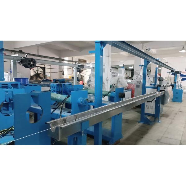 Network Cable Making Machine 50+35 PLC Control Wire Extrusion Line