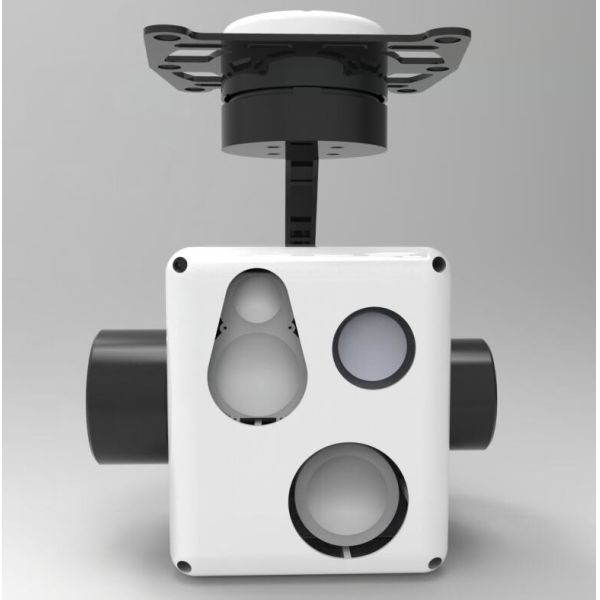 Three-axis Multi-sensor Micro Gimbal With IR + TV + LRF Uncooled FPA EO IR