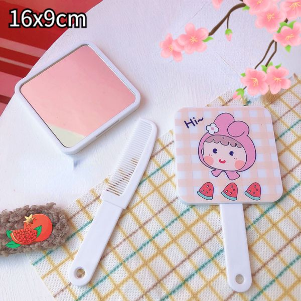 Customizable Makeup Compact for Everyday Mini Pocket Square Vanity Cosmetic Mirror