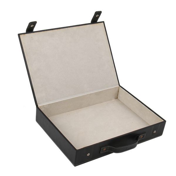 Quality Cardboard Suitcase Gift Box with Handle Box Type Rigid Boxes Printing Handling Embossing for sale