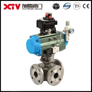  High Platform Square Three-Way Q44F-25P Floating Ball Valve for Different Applications Manufactures
