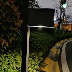 China 10W Solar Powered Motion Activated Light 500 Lumens Super Bright Solar Lamp Post on sale