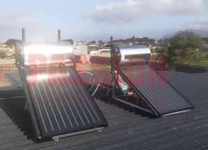  Closed Loop Circulation Rooftop Solar Water Heater , Solar Energy Flat Plate Water Heater Manufactures