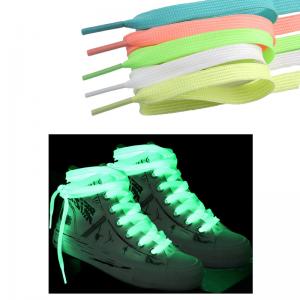  Glow In The Dark Shoe Laces Strings Rope 80cm 100cm 120cm Night Fluorescent Luminous Polyester Braided Manufactures