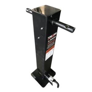 China Steel Side Pin Heavy Duty Trailer Jack 10000lbs With Spring Return Handle Clip on sale
