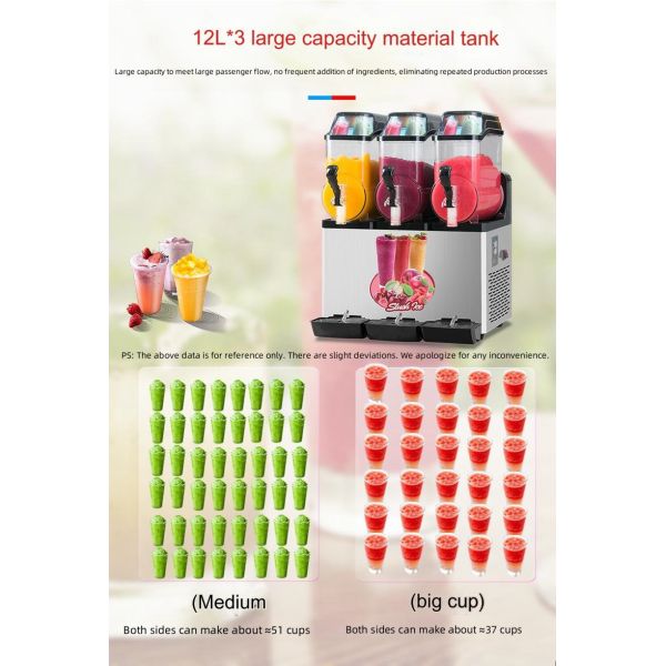 Small Slush Machine for Rapid Cooling Frozen Drink Machine Other Processing Function