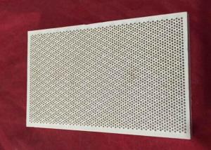  155 * 95 MM Infrared Honeycomb Heat Resistant Ceramic Plate Flameless Porous Cordierite Manufactures