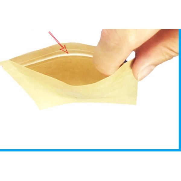 Compostable Biodegradable Zip Lock Pouches PBAT PLA Composite 3 Side Sealed