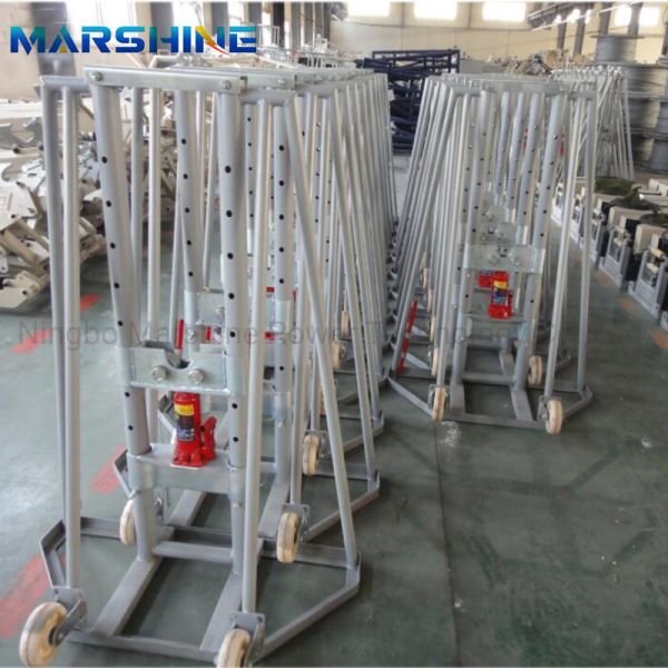 Heavy Load Hydraulic Cable Drum Jack 5 Ton Lifting Tools Adjustable