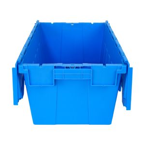 Customized Color Moving Crate with Hinged Lid Sturdy and Easy to Handle