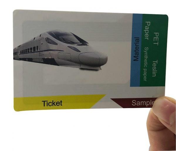 Offset Printing 13.5-14.5Mhz HF RFID Paper Card Ticket
