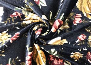  240GSM Polyester Velvet Fabric / Micro Velvet Fabric Night Garden Color Manufactures