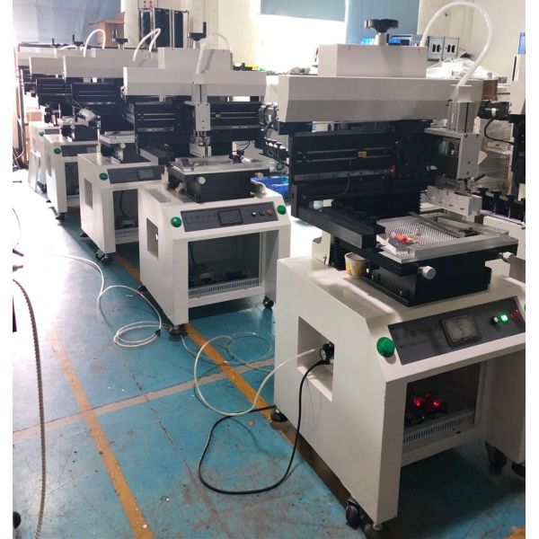 Semi Auto 3250 Solder Paste Printer , CHM-650 Pick Place Machine