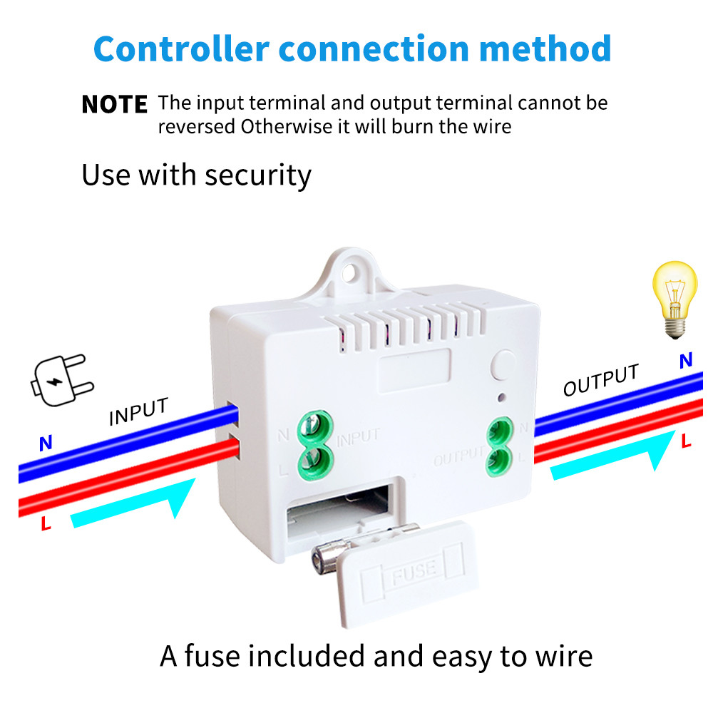 50m Self Powered Wireless Switch WPA2-PSK Encryption