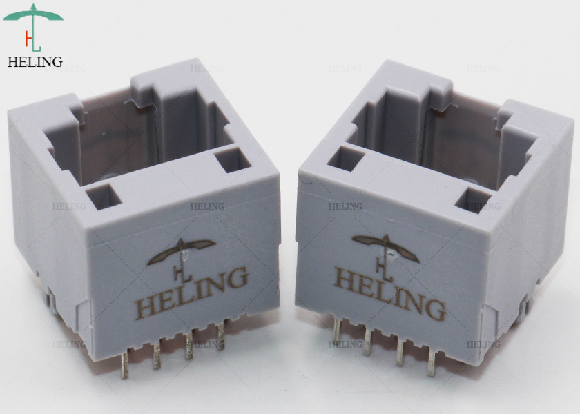 180 Degree Vertical RJ45 Lan Connector None Shielded For Network Datacom