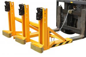  Electric drum lifting equipment , forklift drum tipper for plastic / steel drums Manufactures
