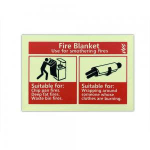  Photoluminescent Aluminum Fire Blanket Imo Symbol Sign Glow In The Dark Manufactures