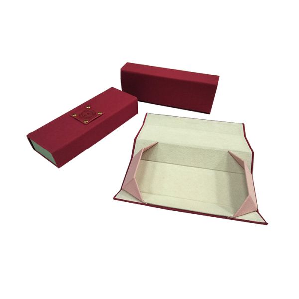 Triangle Fabric Optical Frames Folding Glasses Holder Case 159 x 58 x 34mm