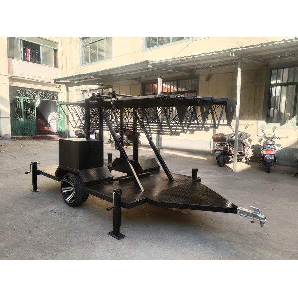 30m Self Supporting Tower Cell On Wheels Telescopic Tower 100ft
