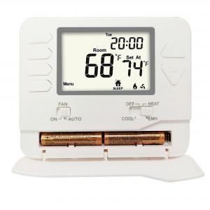  White Backlight Digital HVAC Non-programmable Thermostat For Home / Electronic Heat Pump Thermostat Manufactures