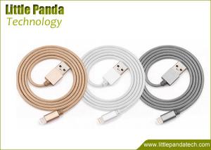  Good Quality Metal iPhone 5 USB Data Transfer Cable USB Charging Cable Nylon Braided Manufactures
