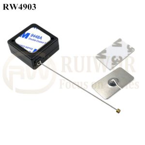 RW4903 Square Ratcheting Retractable Tether Plus Stop Function Plus Rectangular