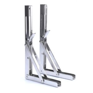 Strong Support Triangle Bracket Folding Shelf Bench Table for Versatile