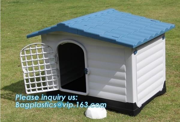 Quality Fashion big dog apartment cottage Extra Large Waterproof Indoor & Outdoor Pet Shelter Plastic Dog Kennel Pet House, bage for sale