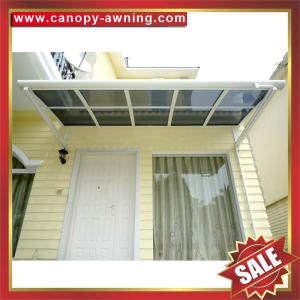 China excellent wind resistance anti-UV patio gazebo balcony corridor porch window door aluminum pc awning canopy cover kits on sale