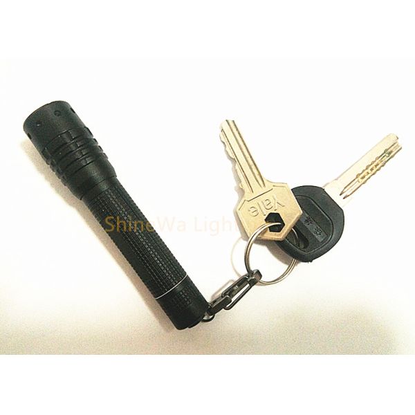Mini Aluminum Adjustable Focus LED Flashlight AAA Battery Powered