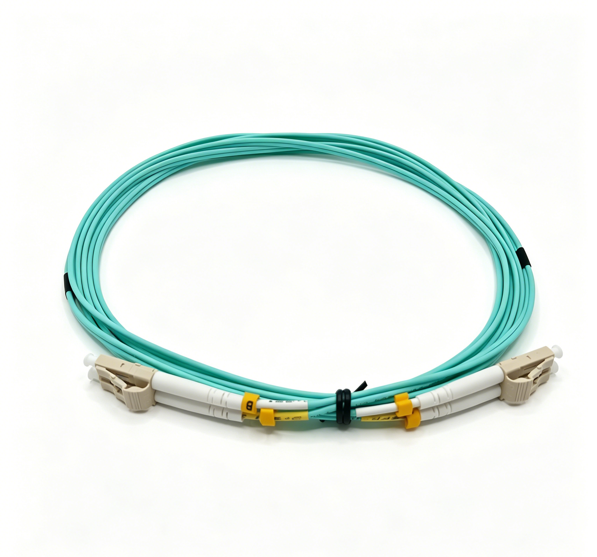 3M 100G OM4 Multimode LC/UPC Duplex Patch Cable With Low Insertion Loss