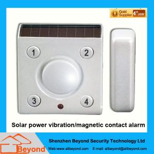  Solar power vibration magnetic contact alarm with rechargeable Li-Ion backup batter Manufactures