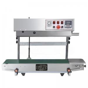 China Stainless Steel Vertical Sealing Machine , Solid Ink Plastic Bag Band Sealer Machine on sale