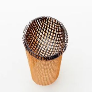 Fibreglass Casting Strainer Woven Wire Mesh Filter Screen Cap with Customizable