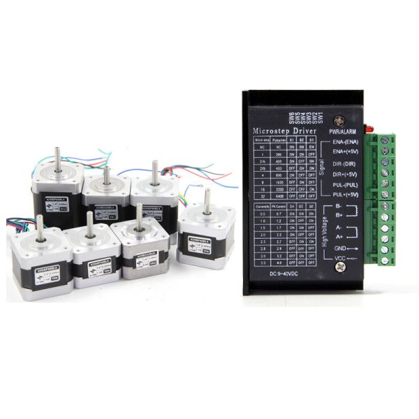 Quality 0.25N.m 0.3N.m 0.4N.m 0.5N.m Two Phase Nema17 1.8 Degree Stepper Servo Motor Driver Kit for sale